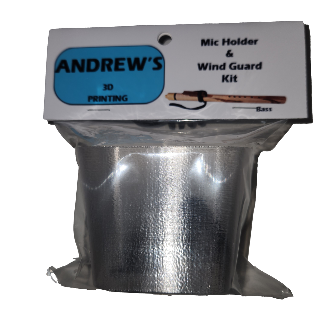 Mic Holder and Wind Guard Kit - Bass Flutes