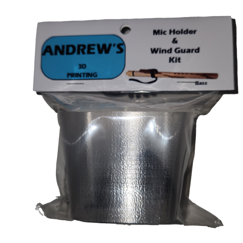 Mic Holder and Wind Guard Kit - Bass Flutes