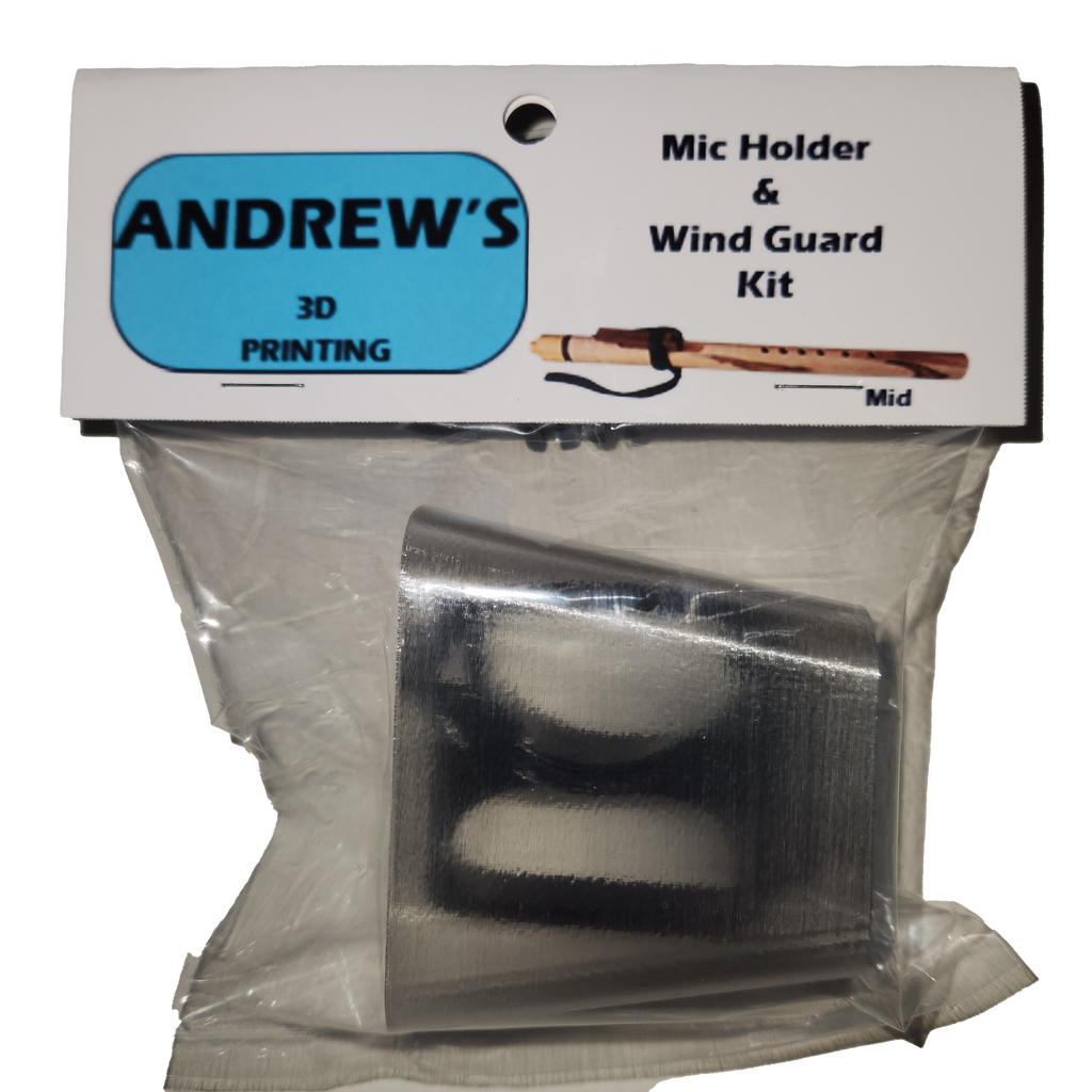 Mic Holder and Wind Guard Kit - Mid Range Flutes