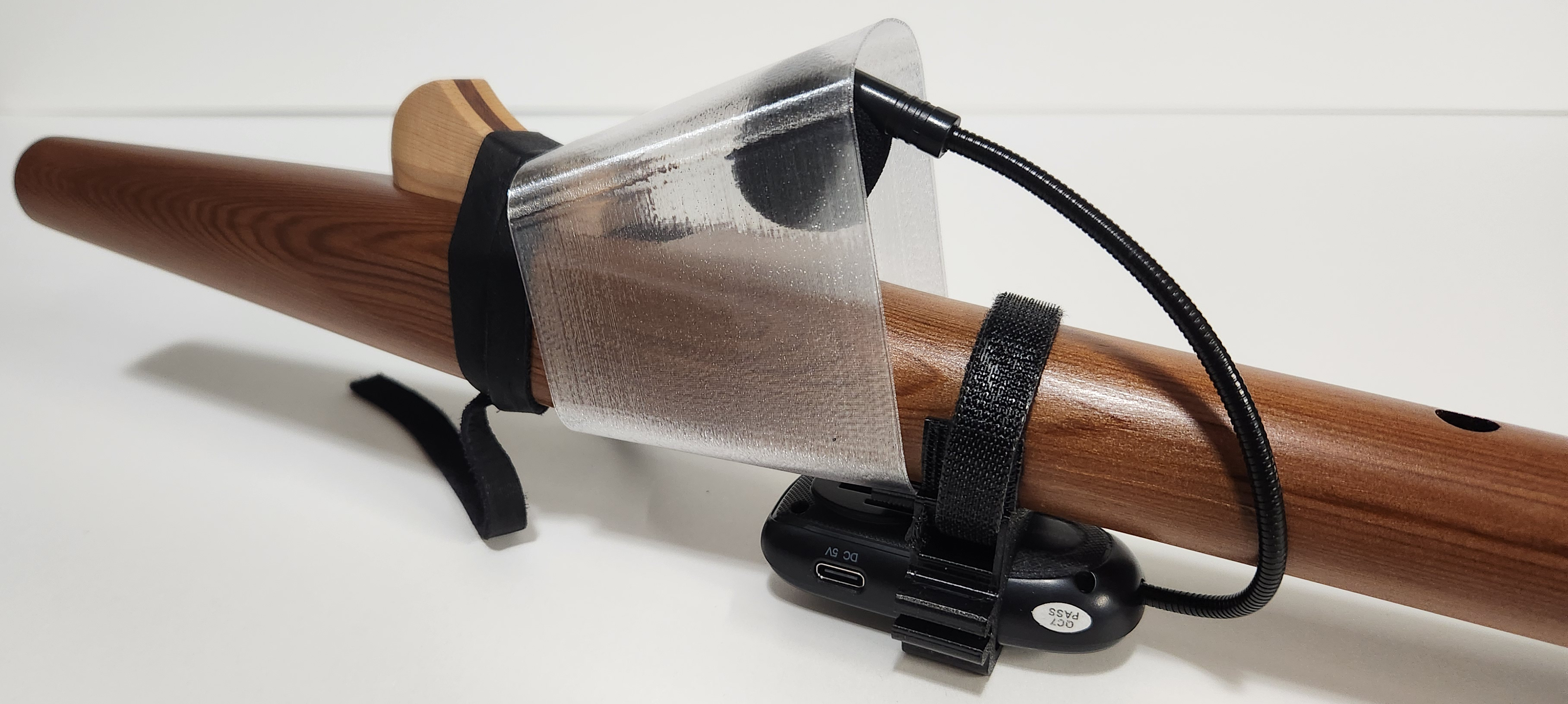 Mic Holder and Wind Guard Kit - Mid Range Flutes
